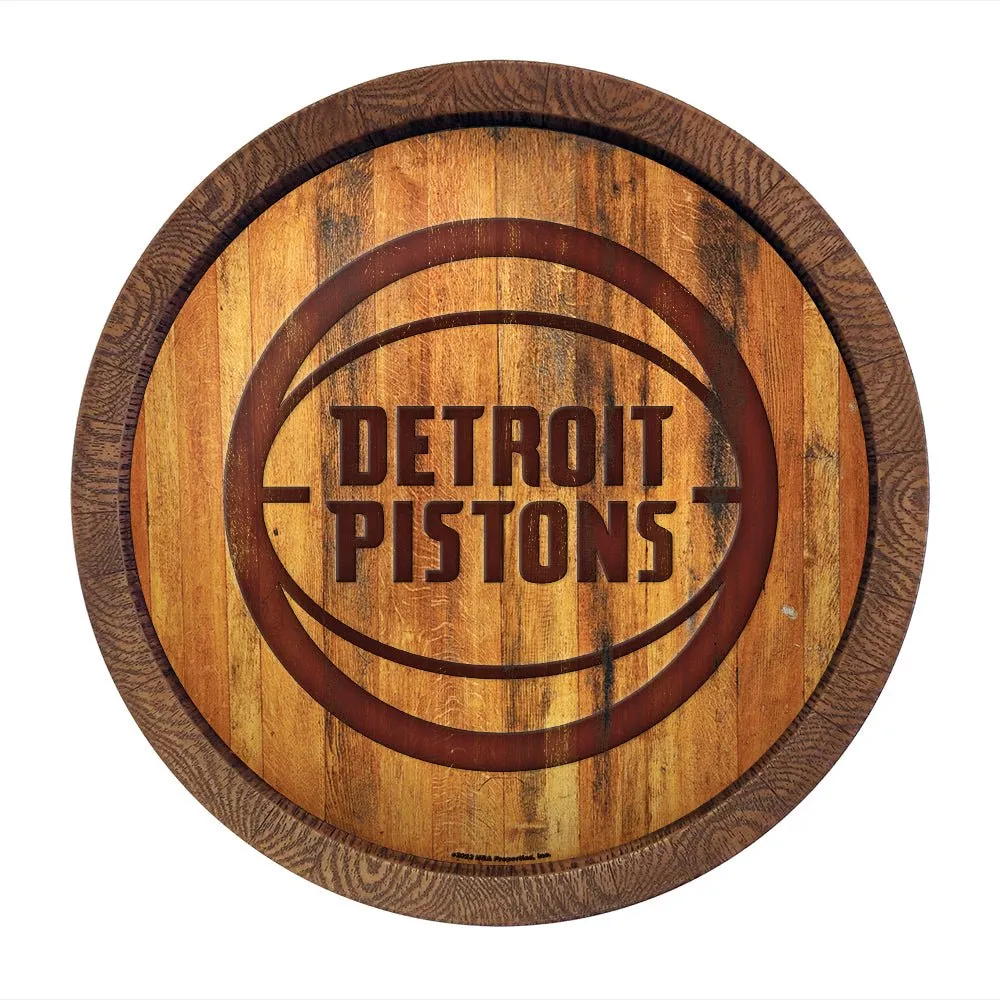 Detroit Pistons: "Faux" Barrel Top Sign