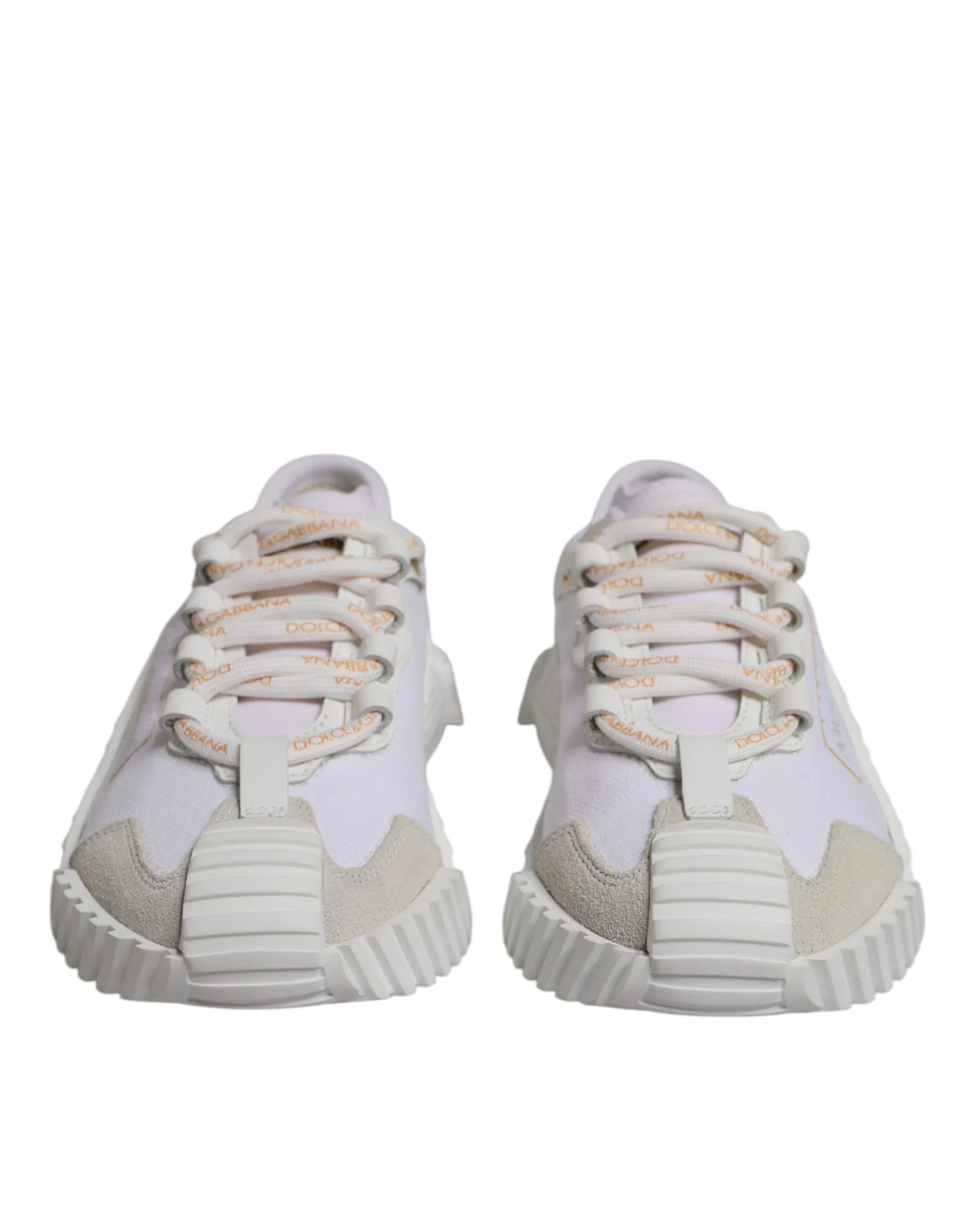 Dolce & Gabbana White Leather Low Top NS1 Sneakers Shoes