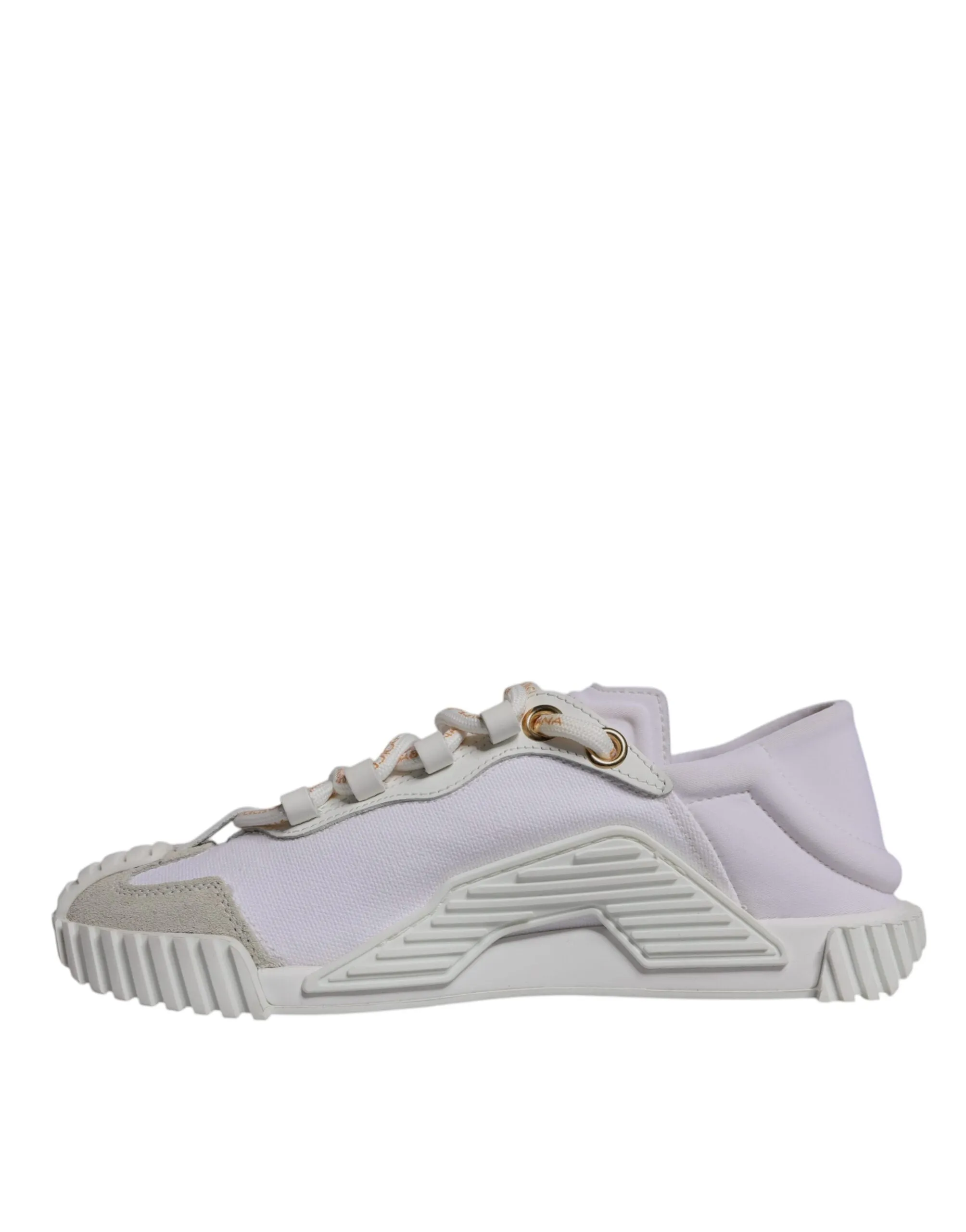 Dolce & Gabbana White Leather Low Top NS1 Sneakers Shoes