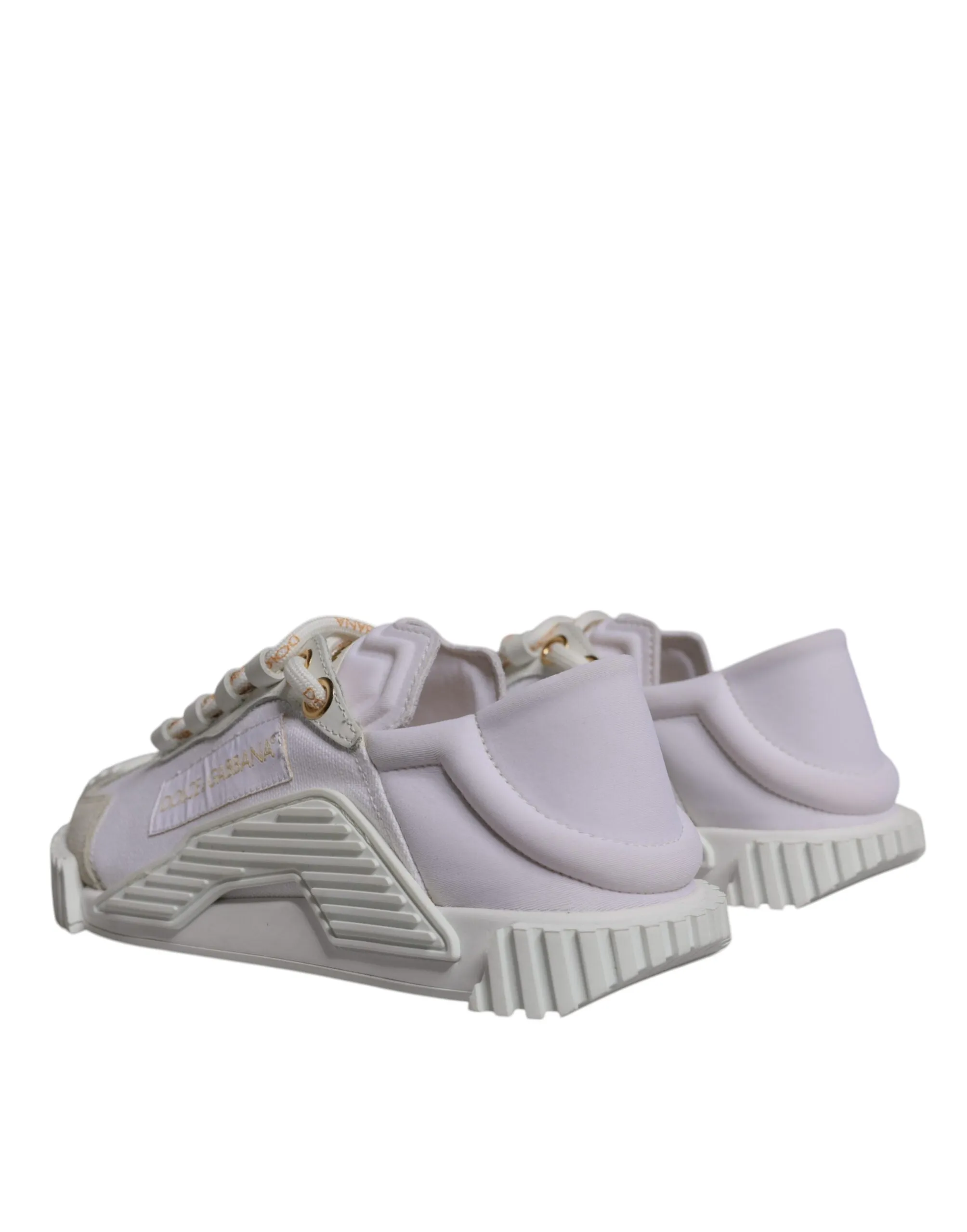 Dolce & Gabbana White Leather Low Top NS1 Sneakers Shoes