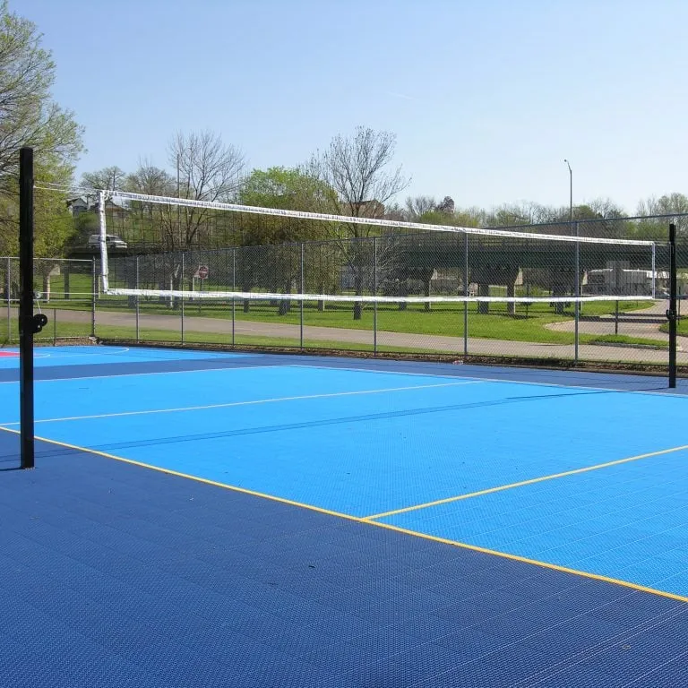 Douglas® VBS-3.5 SQ Outdoor Power Volleyball System, 3.5″ SQ Steel, Black