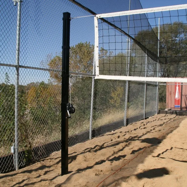 Douglas® VBS-3.5 SQ Outdoor Power Volleyball System, 3.5″ SQ Steel, Black
