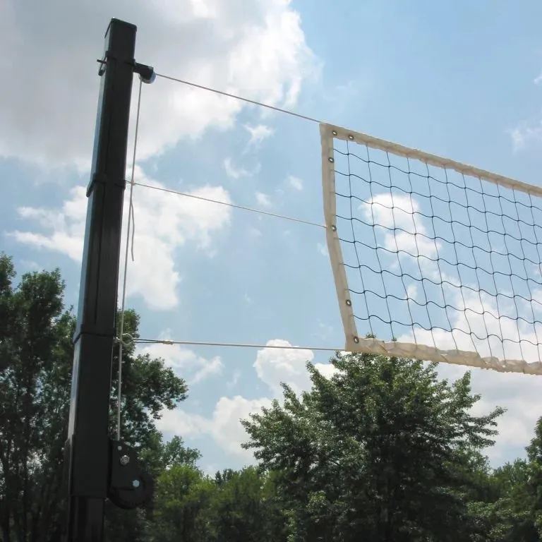 Douglas® VBS-3.5 SQ Outdoor Power Volleyball System, 3.5″ SQ Steel, Black