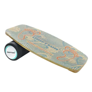 DriftSun Classic Balance Board Hardwood Balance Trainer with Roller