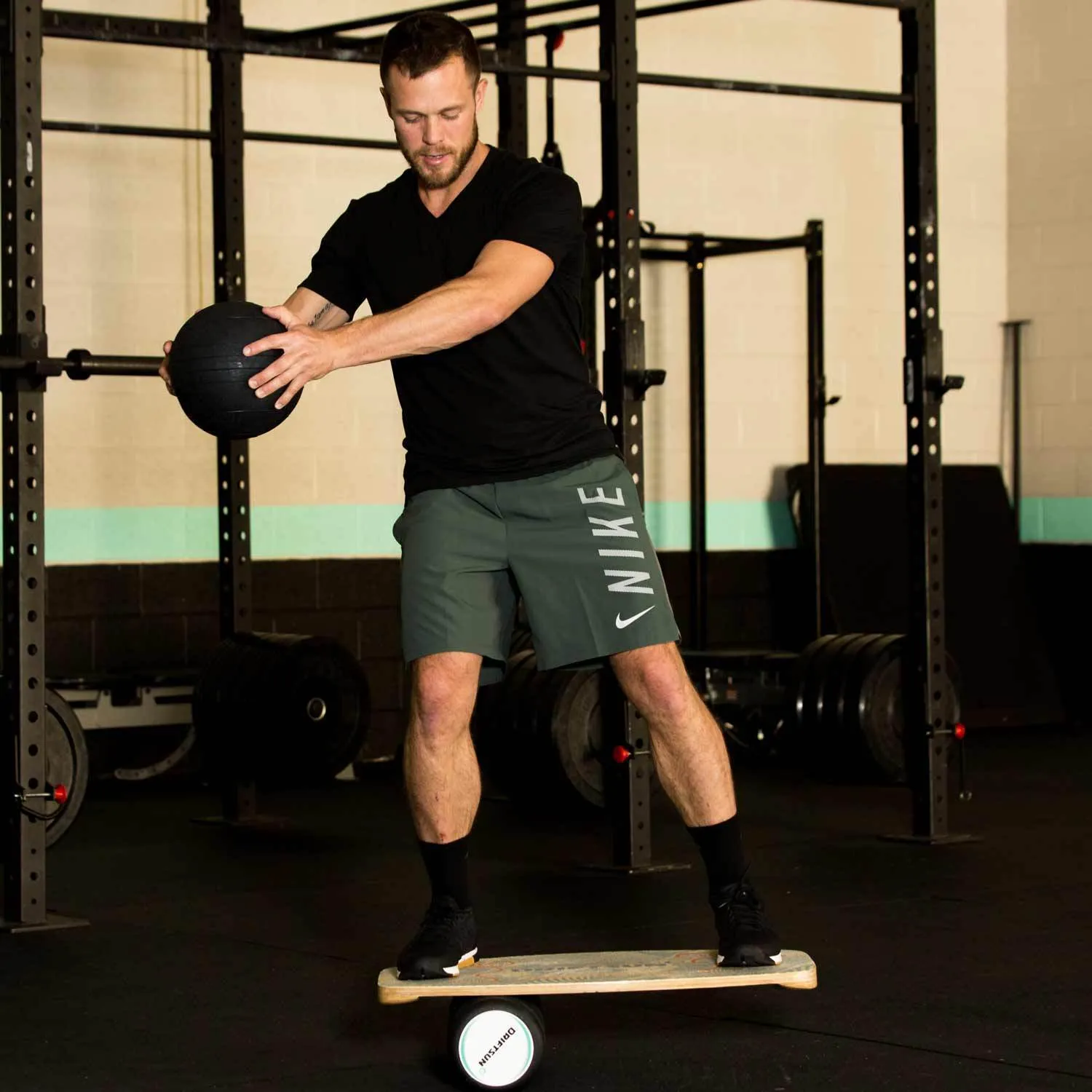 DriftSun Classic Balance Board Hardwood Balance Trainer with Roller