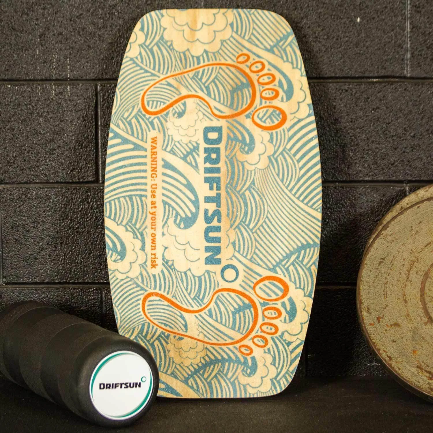 DriftSun Classic Balance Board Hardwood Balance Trainer with Roller