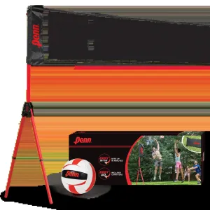 Easy Fit Premium Volleyball Set, Includes Adjustable Net and Ball - Extends from 10 Ft. to 30 Ft. to Fit Your Yard