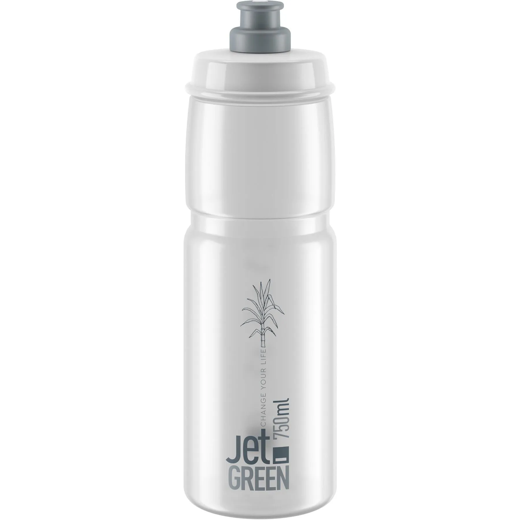 Elite Jet Green 750ml Water Bottle - Clear