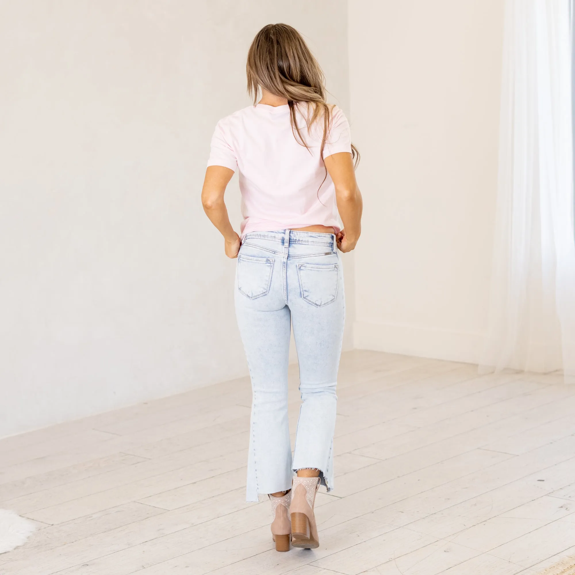 Elsie Mid Rise Cropped Flare