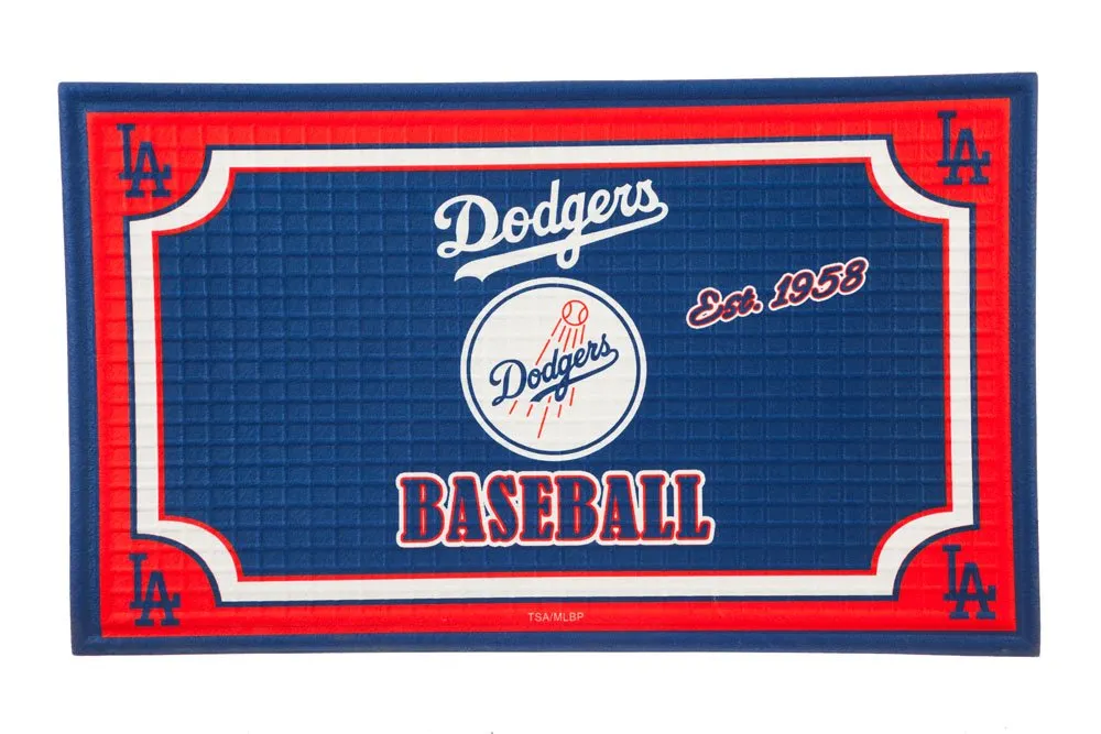 Embossed Door Mat-Los Angeles Dodgers,41em4213
