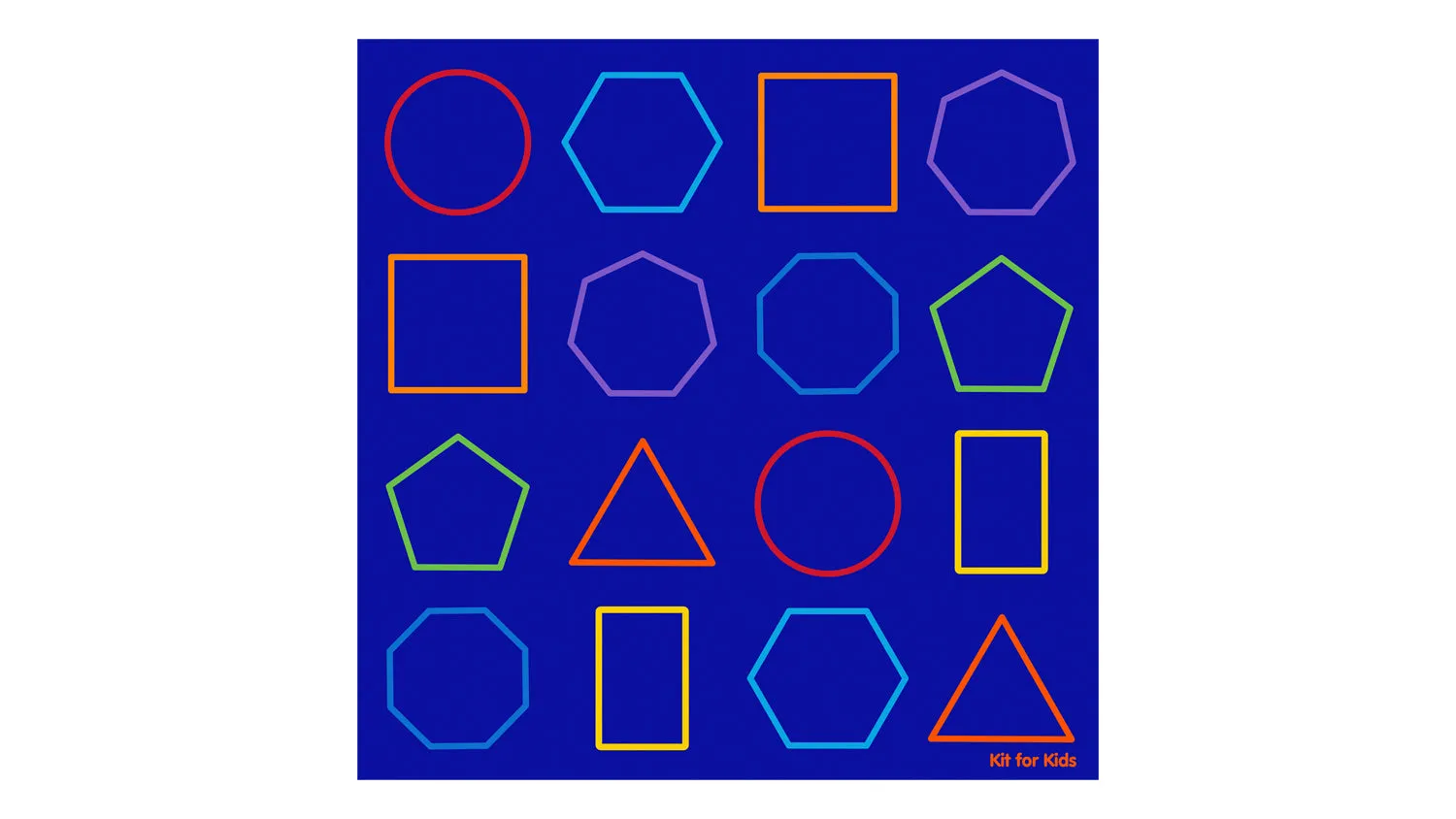 Essentials Rainbow Geometric Carpet