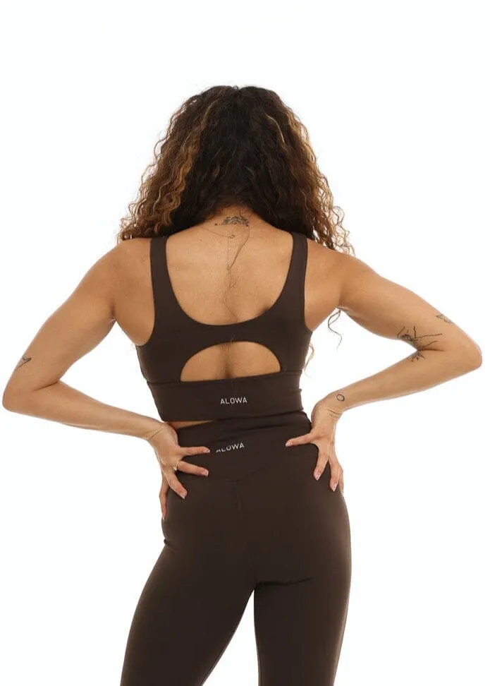 Eva Sports Bra Dark Truffle