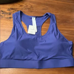 Fabletics On the Go Medium Impact Purple Sports Bra size 4X