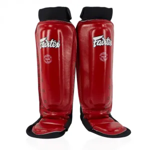 FAIRTEX MMA STYLE SHIN GUARDS-RED