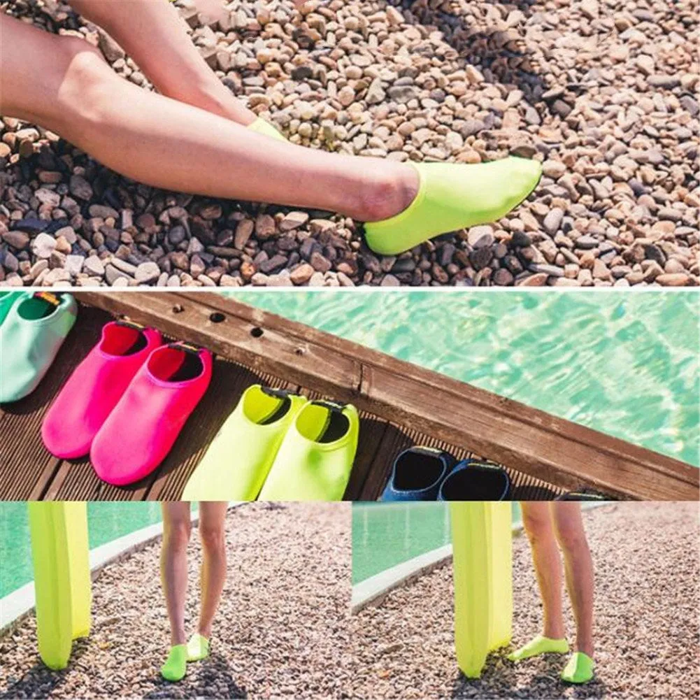 Fashion Barefoot Water Skin Shoes Anti-skid Socks Beach for Swim Surf Yoga Exercise black_M 38-39