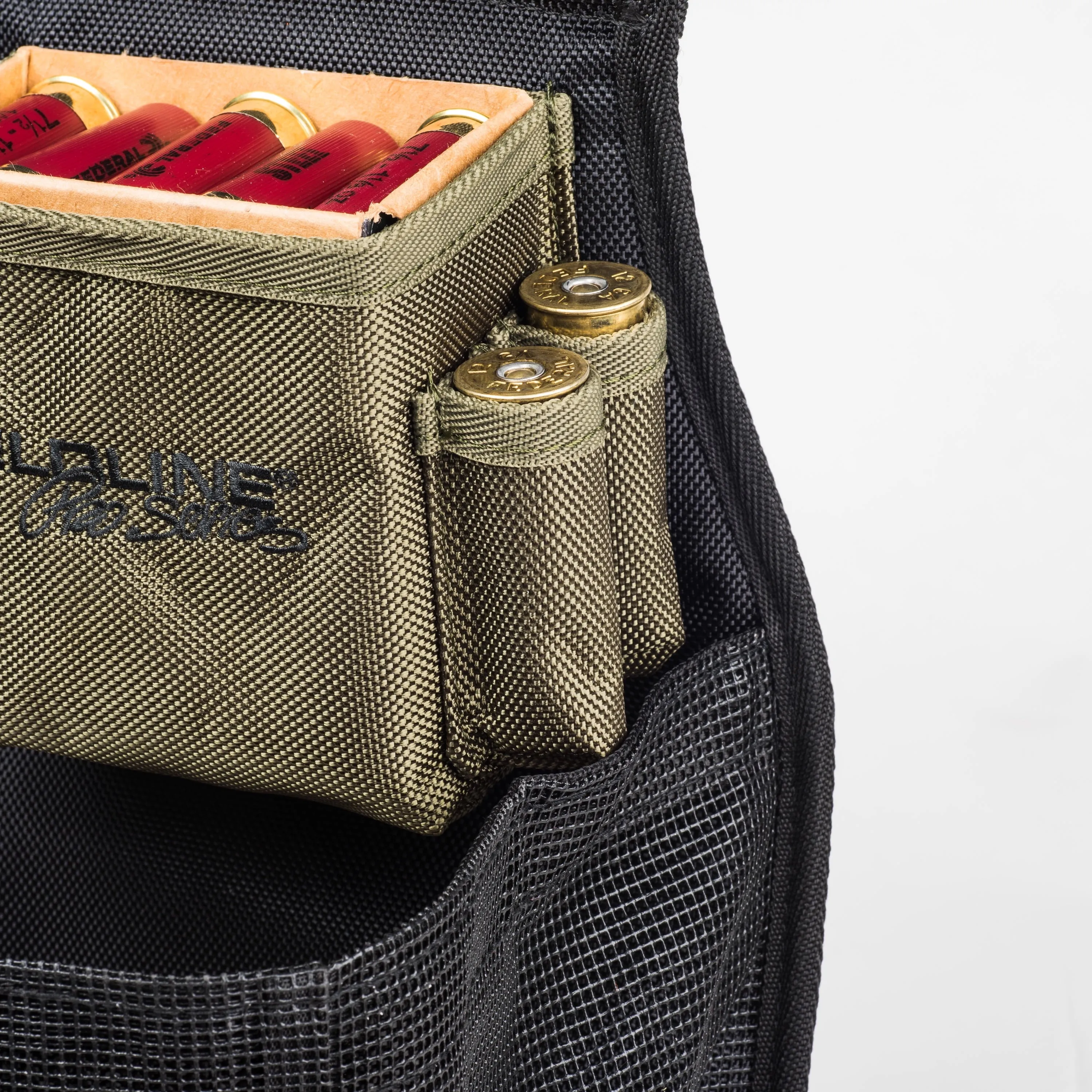 Fieldline Pro Series Large Trap Shooting Shell Pouch Ammo Holder, Black Green