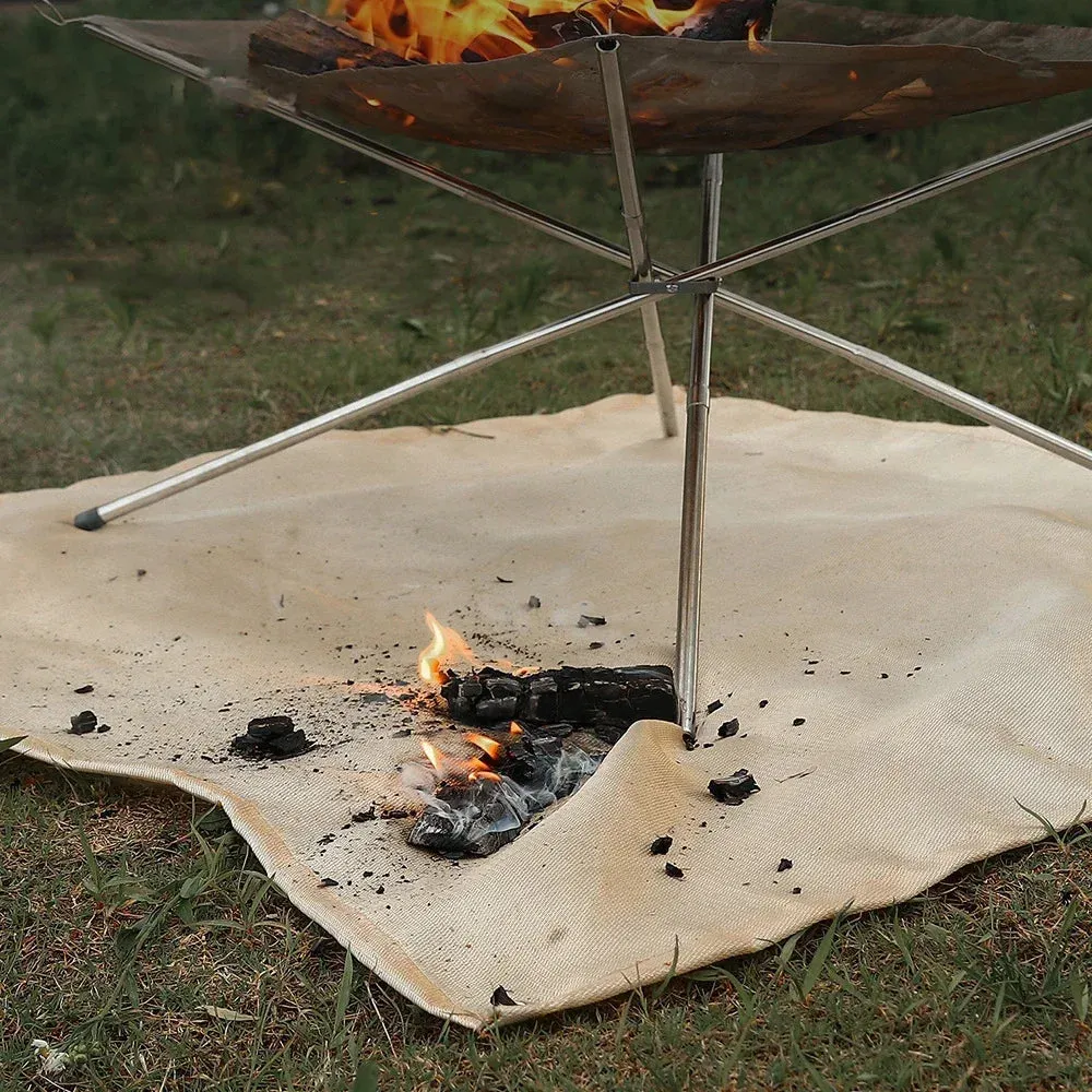 Fireproof Camping Mat High Temperature Resistant Picnic and BBQ Insulation Blanket