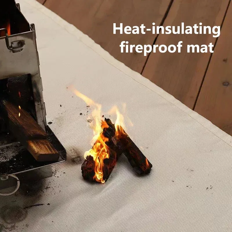 Fireproof Camping Mat High Temperature Resistant Picnic and BBQ Insulation Blanket