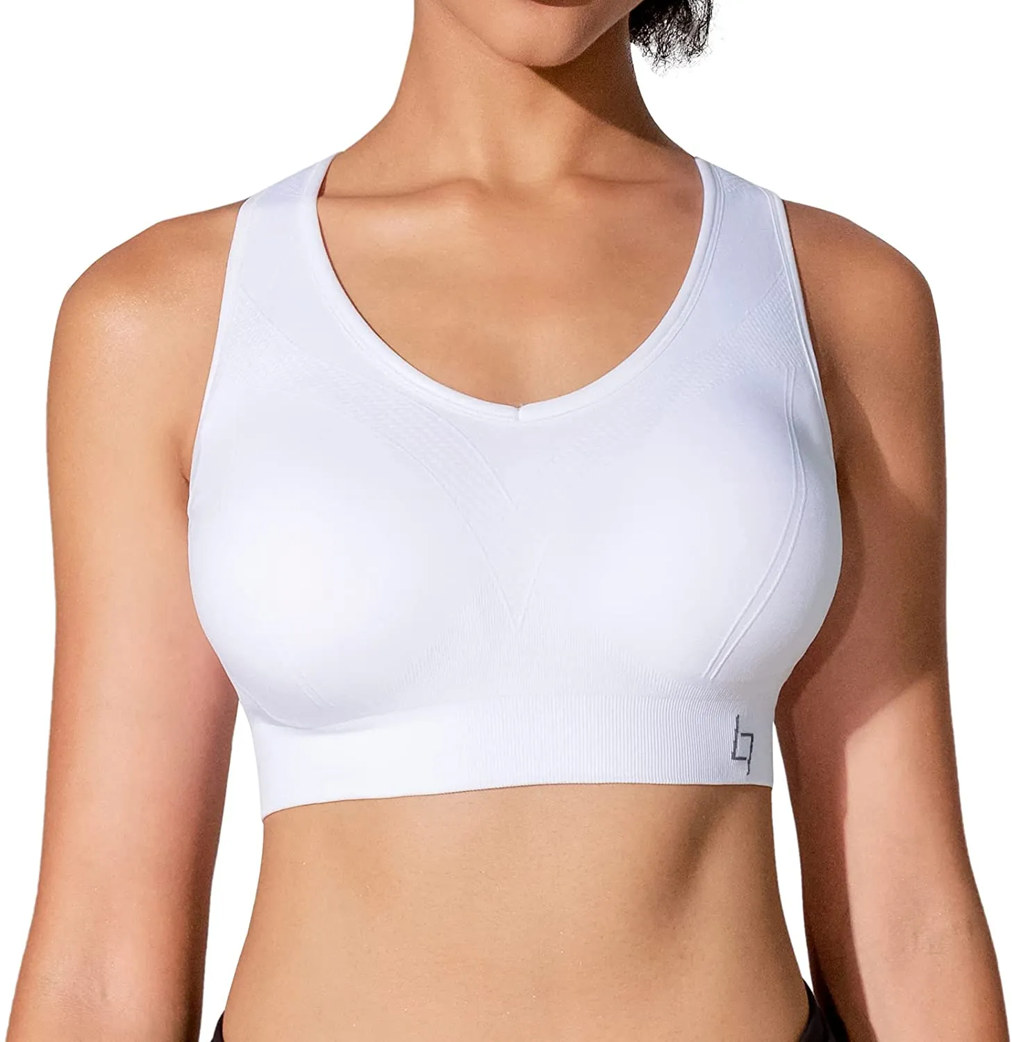 FITTIN Racerback Sports Bras for Women - Padded Seamless High Impact Support for Yoga Gym Workout Fitness