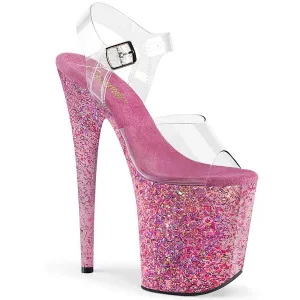 FLAMINGO-808CF  Clear/Pink Confetti