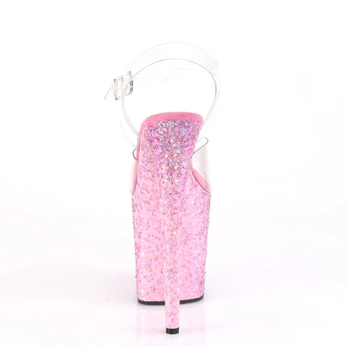 FLAMINGO-808CF  Clear/Pink Confetti