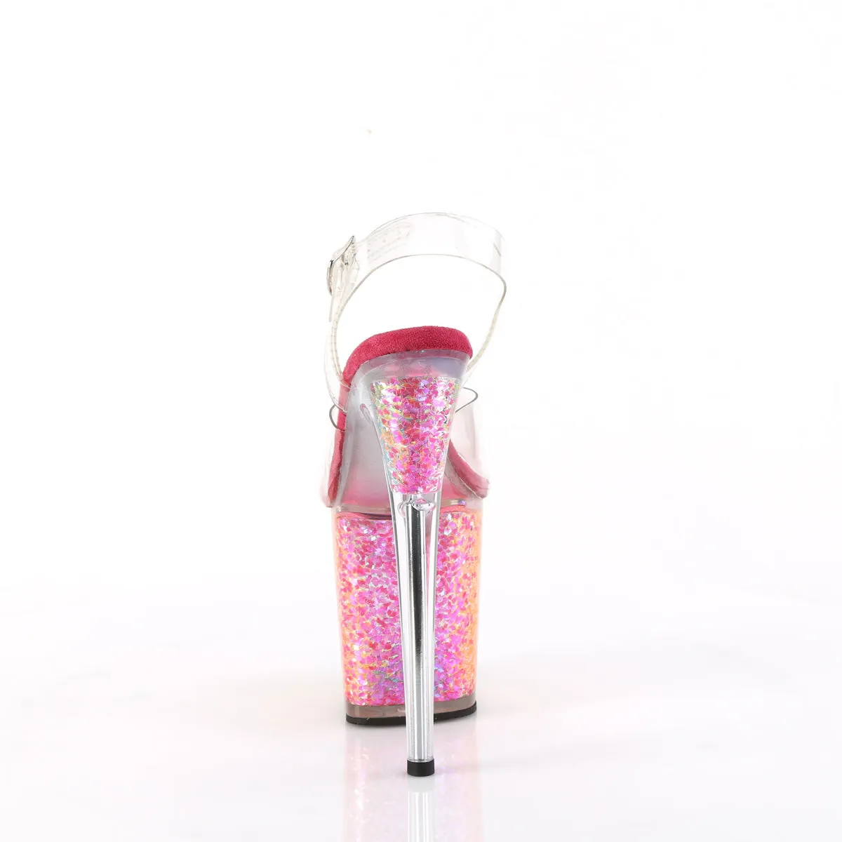 FLAMINGO-808RG-02  Clear/Rainbow Confetti