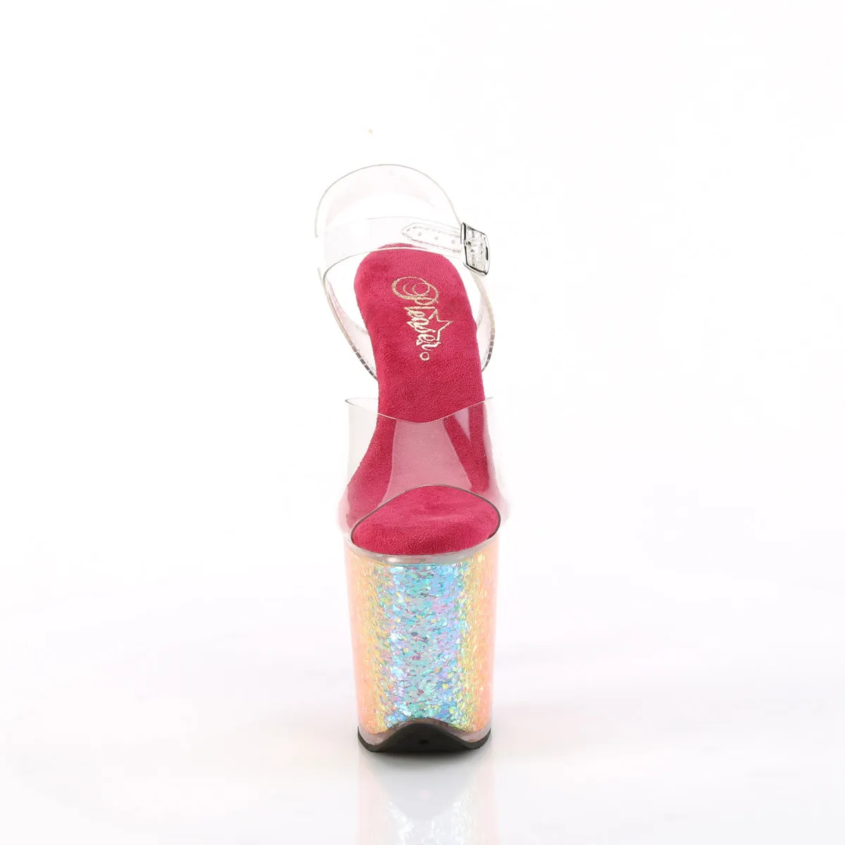 FLAMINGO-808RG-02  Clear/Rainbow Confetti