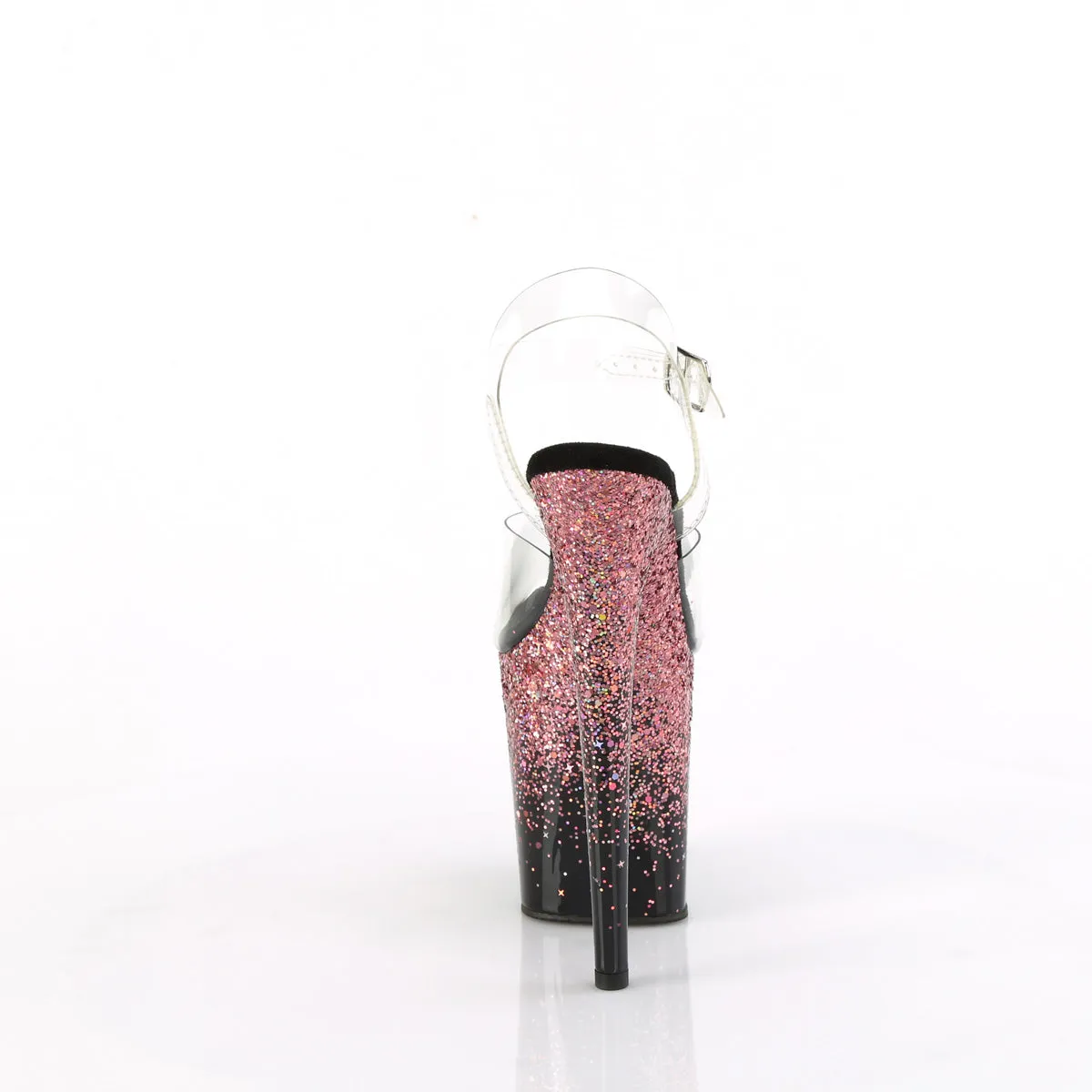 FLAMINGO-808SS  Clear/Black-Pink Multi Glitter