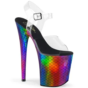 FLAMINGO-808WR  Clear/Laser Rainbow Hologram Wrapped