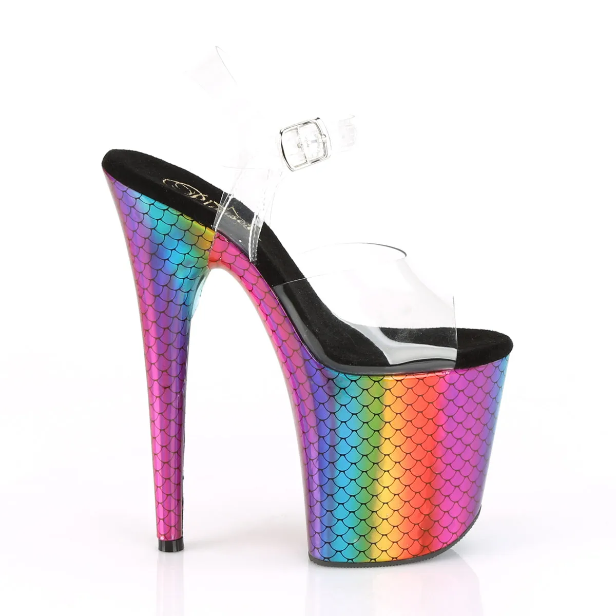 FLAMINGO-808WR  Clear/Laser Rainbow Hologram Wrapped