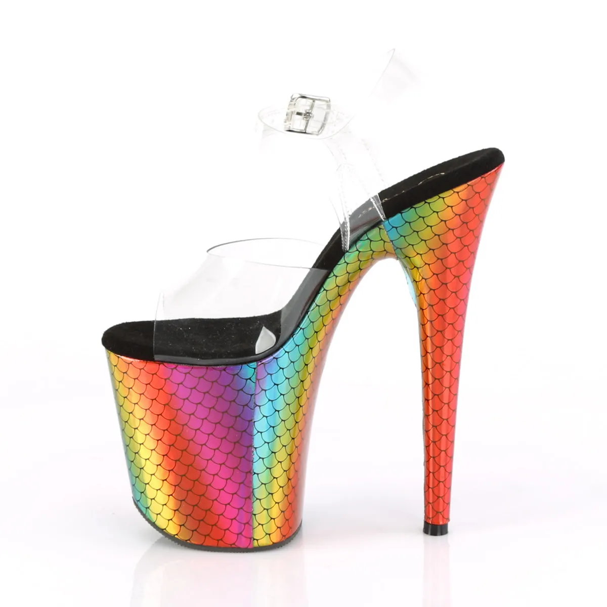 FLAMINGO-808WR  Clear/Laser Rainbow Hologram Wrapped