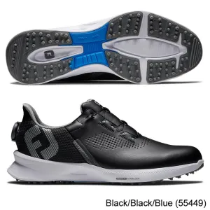 Footjoy FJ Fuel BOA Shoes 8.0 Black/Black/Blue (55449) XW