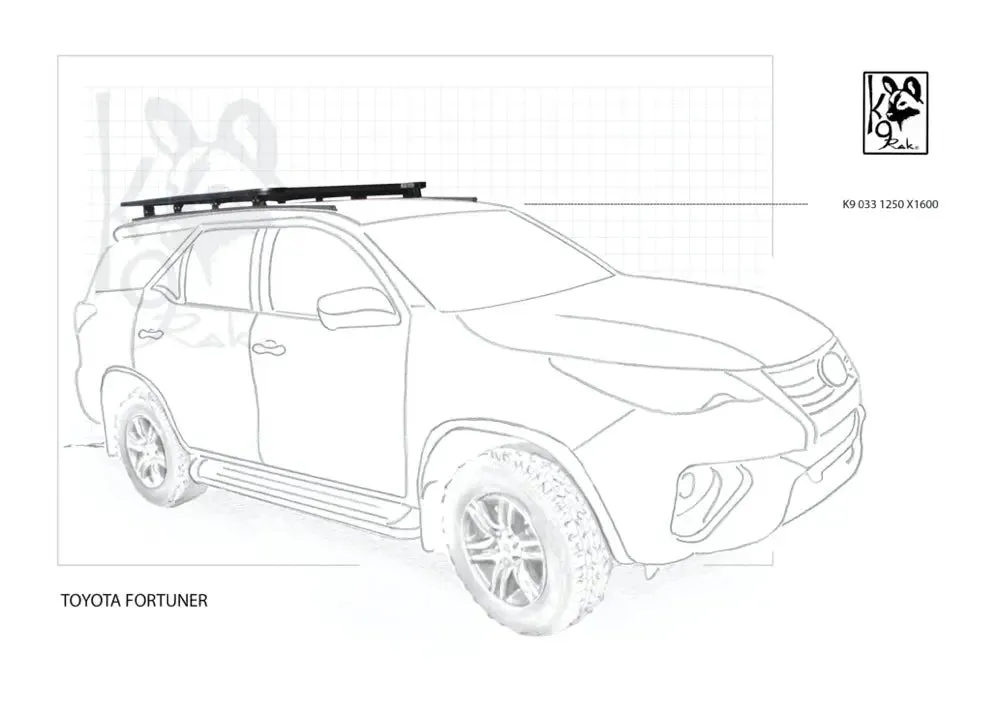 Fortuner 2016  K9 Roof Racks Expedition Quality