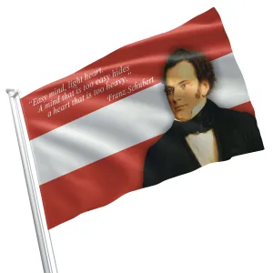 Franz Peter Schubert Austria Composer Flag Banner
