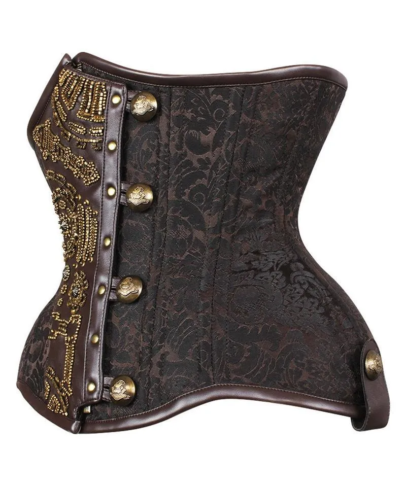 Fricker Curvy Embroidered Waist Trainer in Brocade