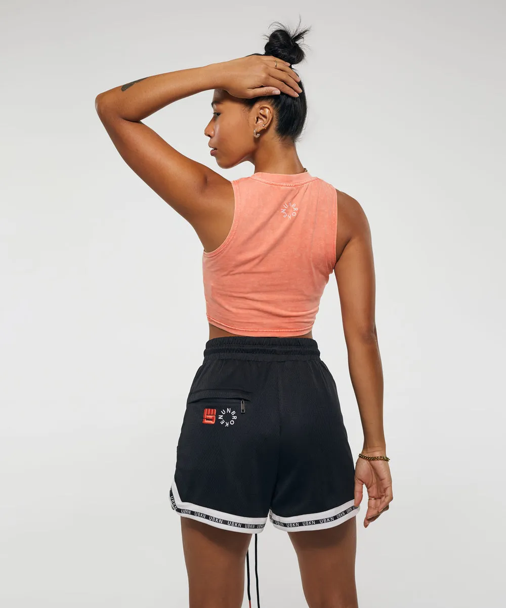 GAME CHANGER Mid Basketball Short in Black