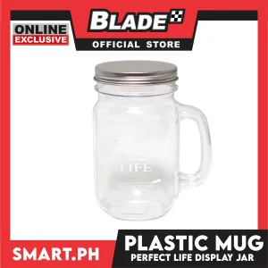 Gifts Plastic Mug Perfect Life Design (Assorted Designs and Colors)