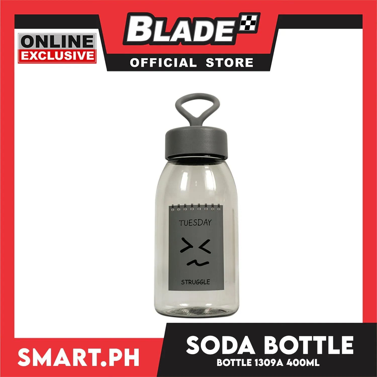 Gifts Soda Bottle 400ml 1309A (Assorted Colors)
