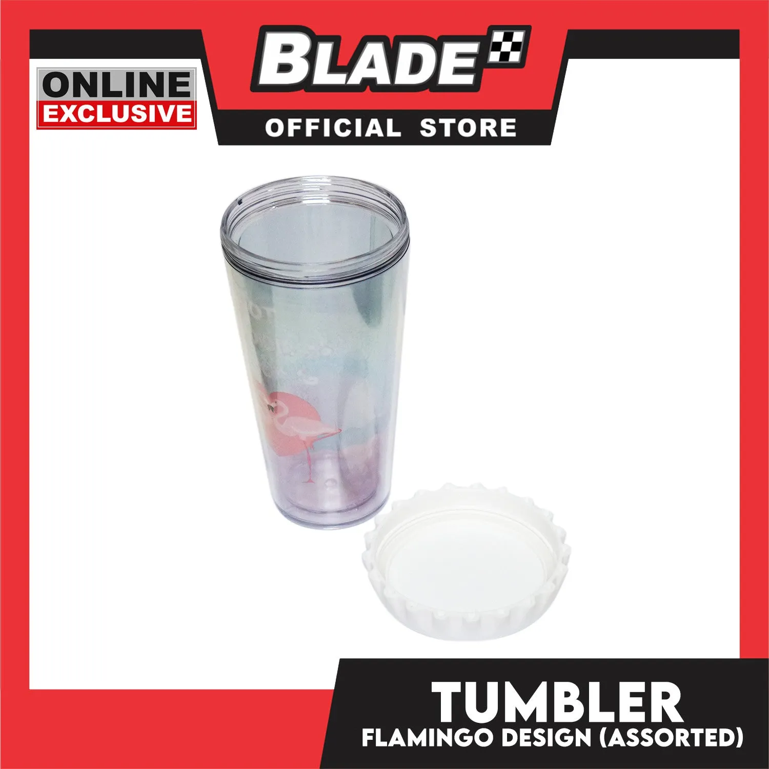 Gifts Tumbler Flamingo 450ml AP1498 (Assorted Designs and Colors)