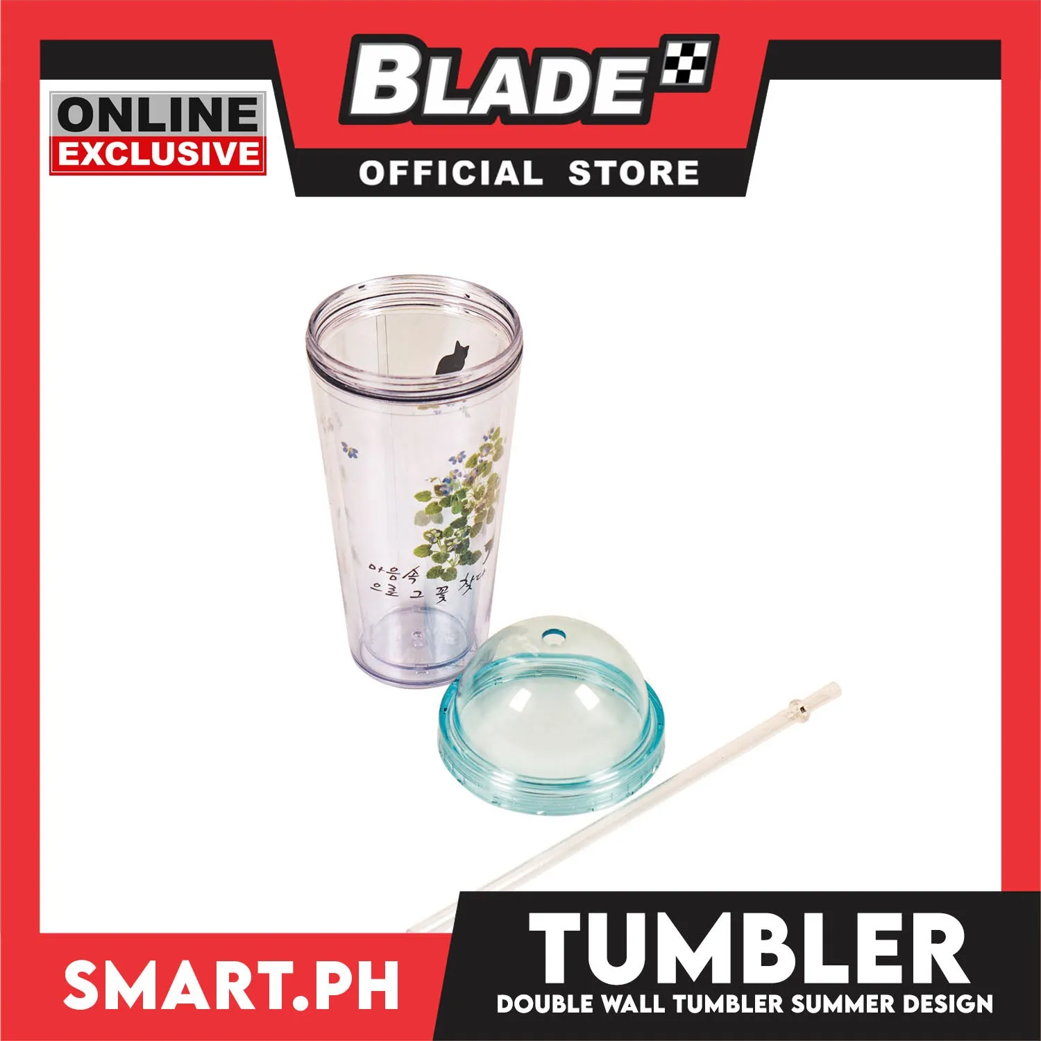 Gifts Tumbler Summer D.Cup Layer With Straw 500ml AP1346
