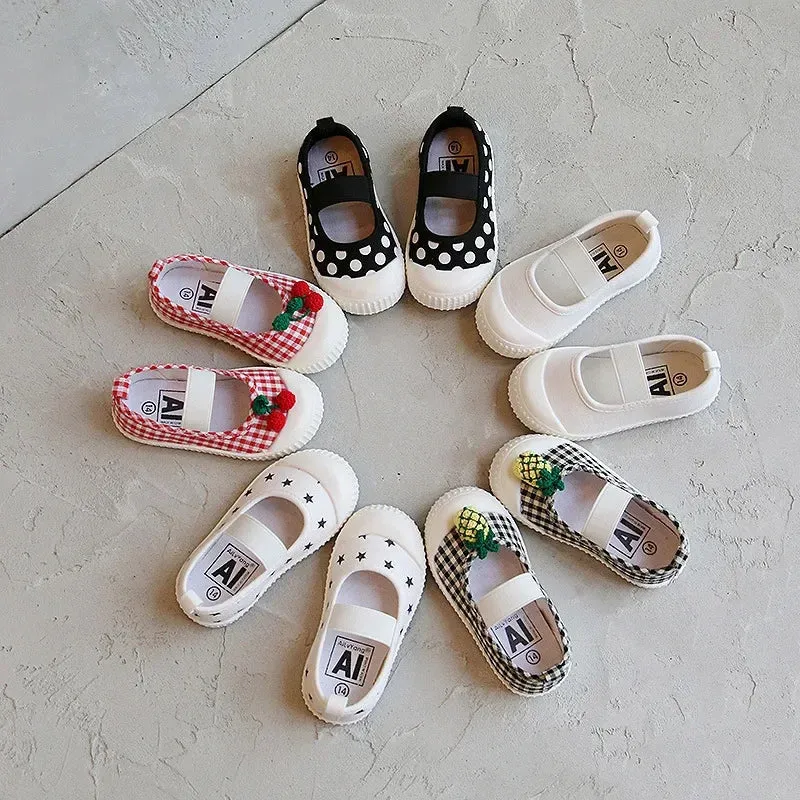 Girl Canvas Shoes: Versatile Kid's Casual Sport Shoe