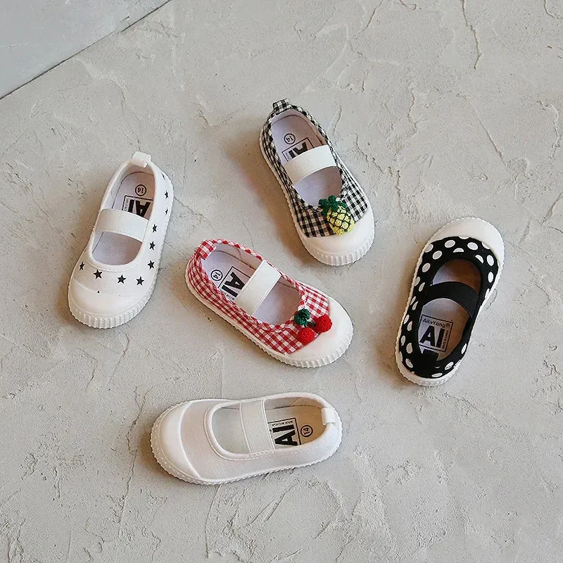 Girl Canvas Shoes: Versatile Kid's Casual Sport Shoe