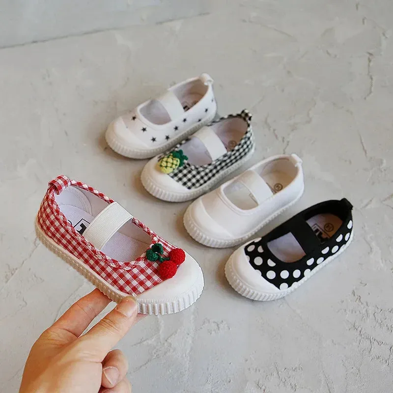 Girl Canvas Shoes: Versatile Kid's Casual Sport Shoe