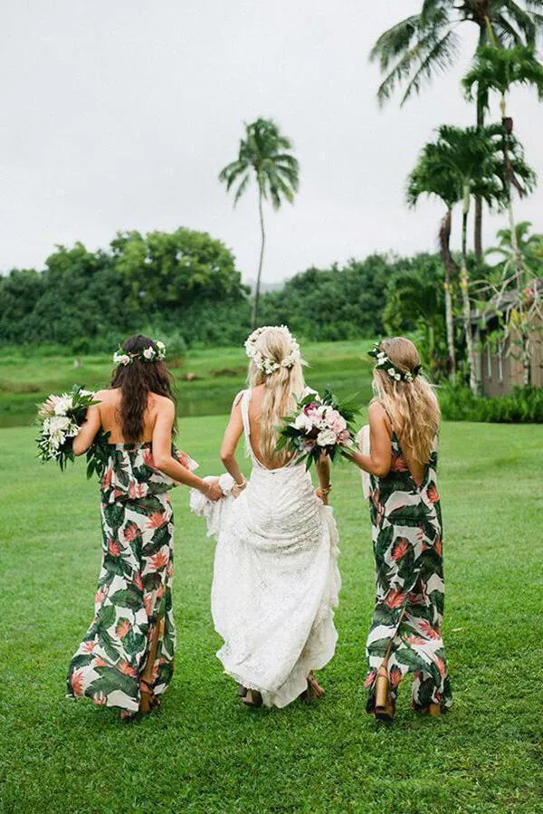 Gorgeous Ivory Lace V-neck Mermaid Country Wedding Dresses | Bridal Gowns, SW274