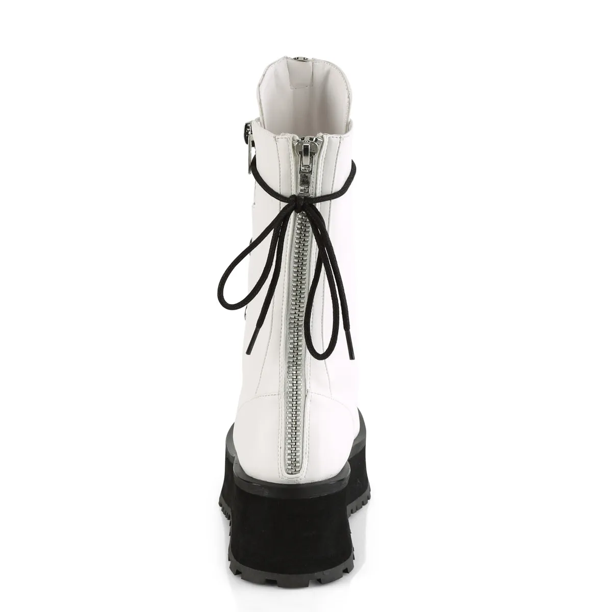 GRAVEDIGGER-14  White Vegan Leather