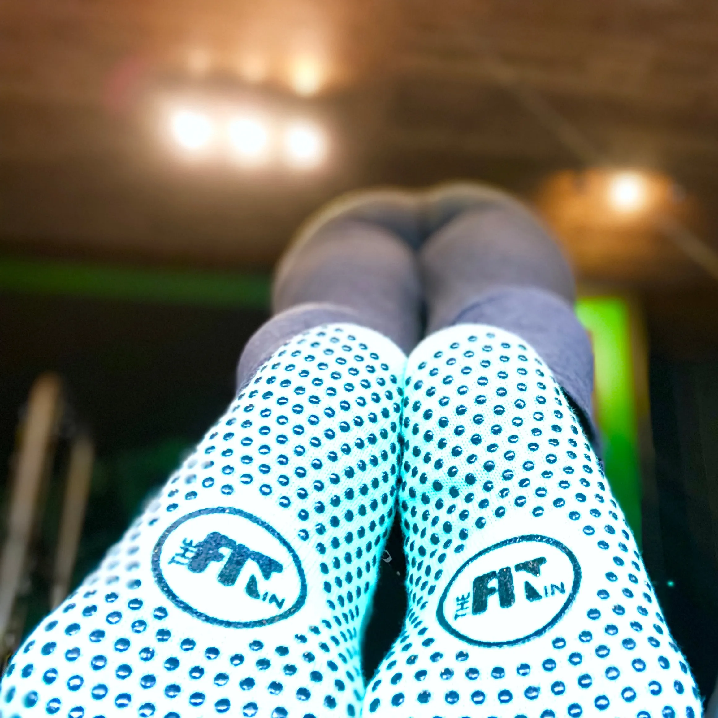 Green Full Coverage Pilates Toe Socks