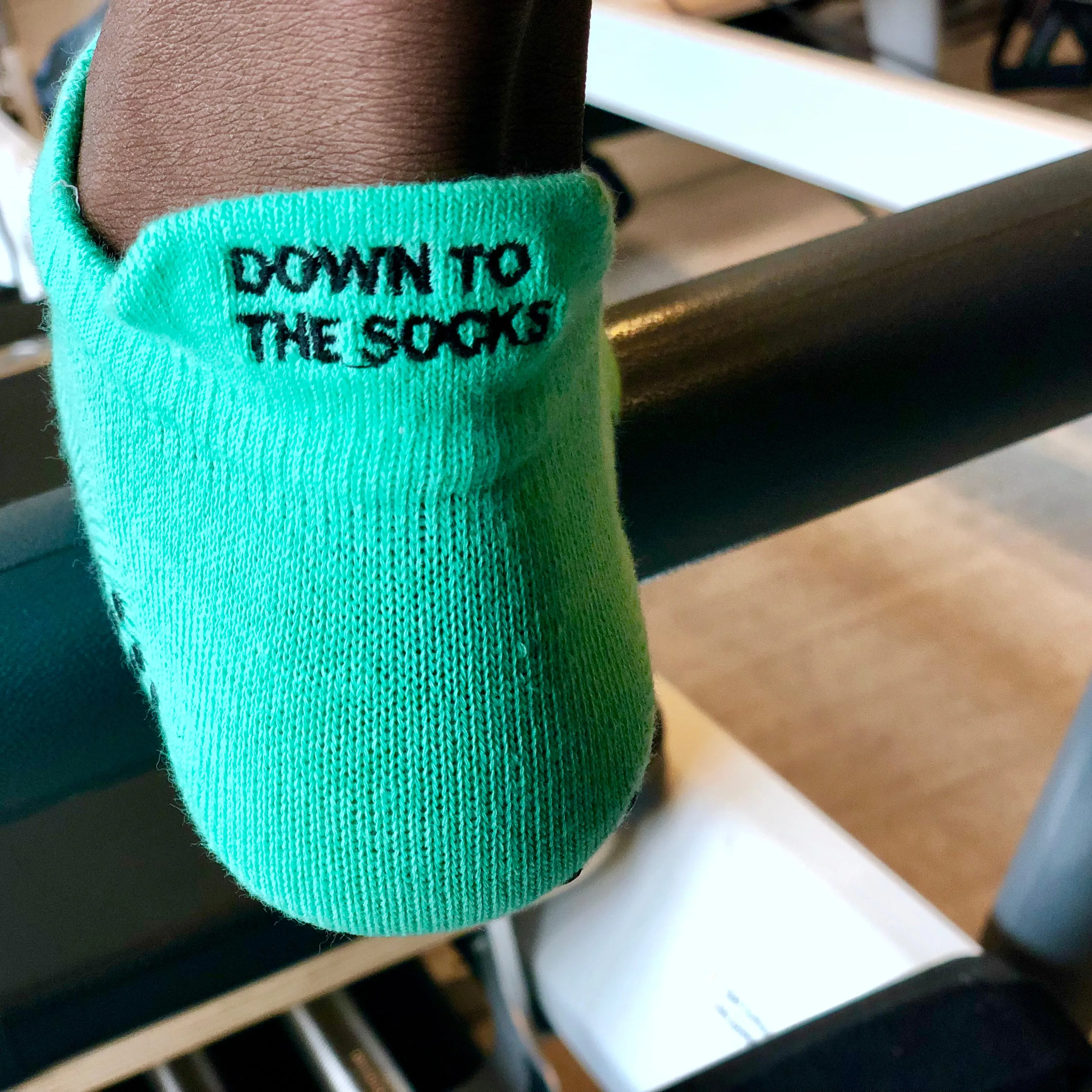 Green Full Coverage Pilates Toe Socks