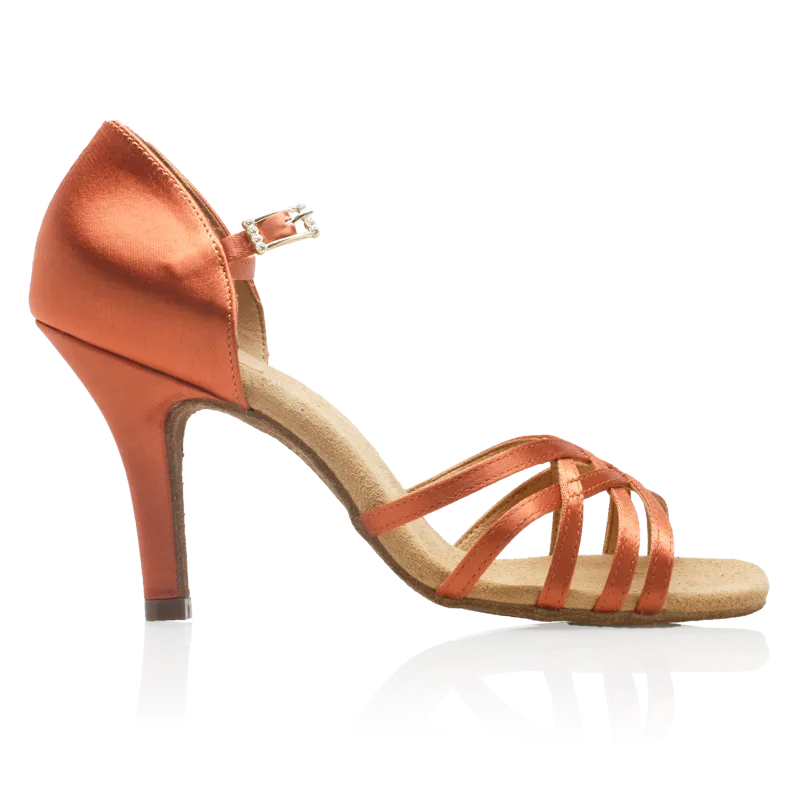 H860-X Kalahari Xtra - Dark Tan Satin 2,5" hæll