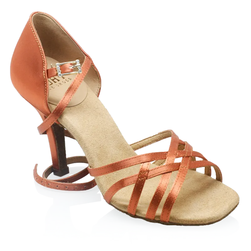 H860-X Kalahari Xtra - Dark Tan Satin 2,5" hæll