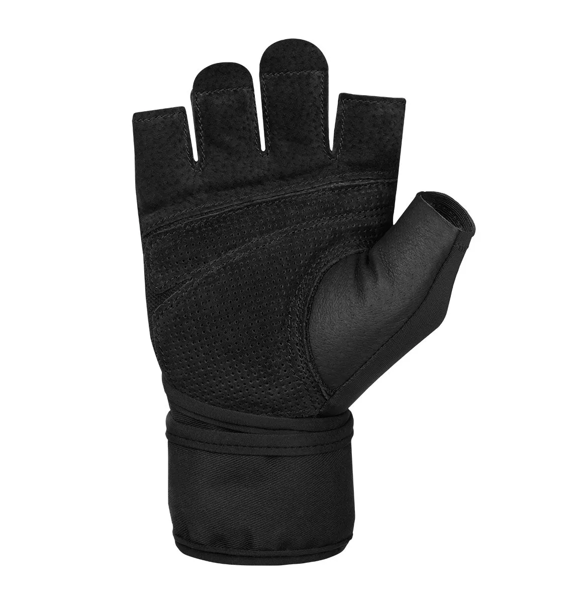 Harbinger Pro Wrist Wrap Weight Lifting Gloves 2.0 - Black